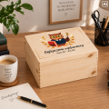 Personalizowane pudełko na Dzień Nauczyciela z nadrukiem UV 30x20x13,5 cm