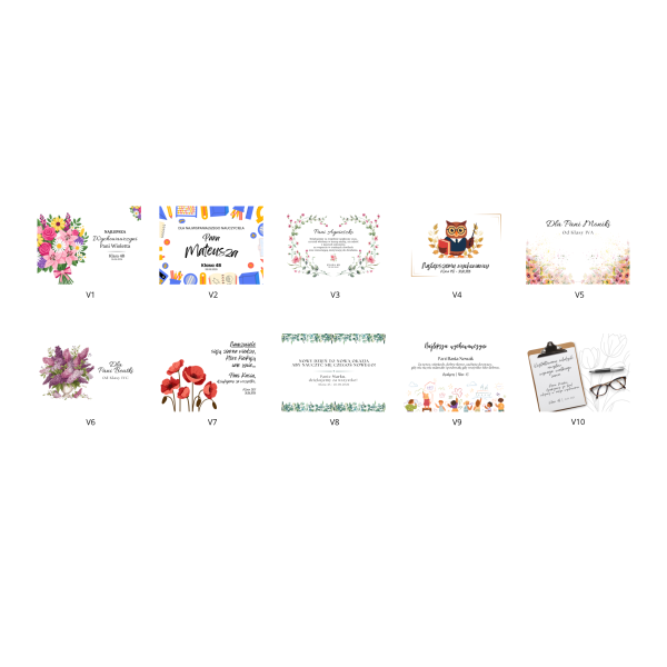 Personalizowane pudełko na Dzień Nauczyciela z nadrukiem UV 30x20x13,5 cm