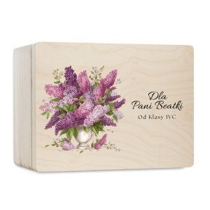 Personalizowane pudełko na Dzień Nauczyciela z nadrukiem UV 30x20x13,5 cm