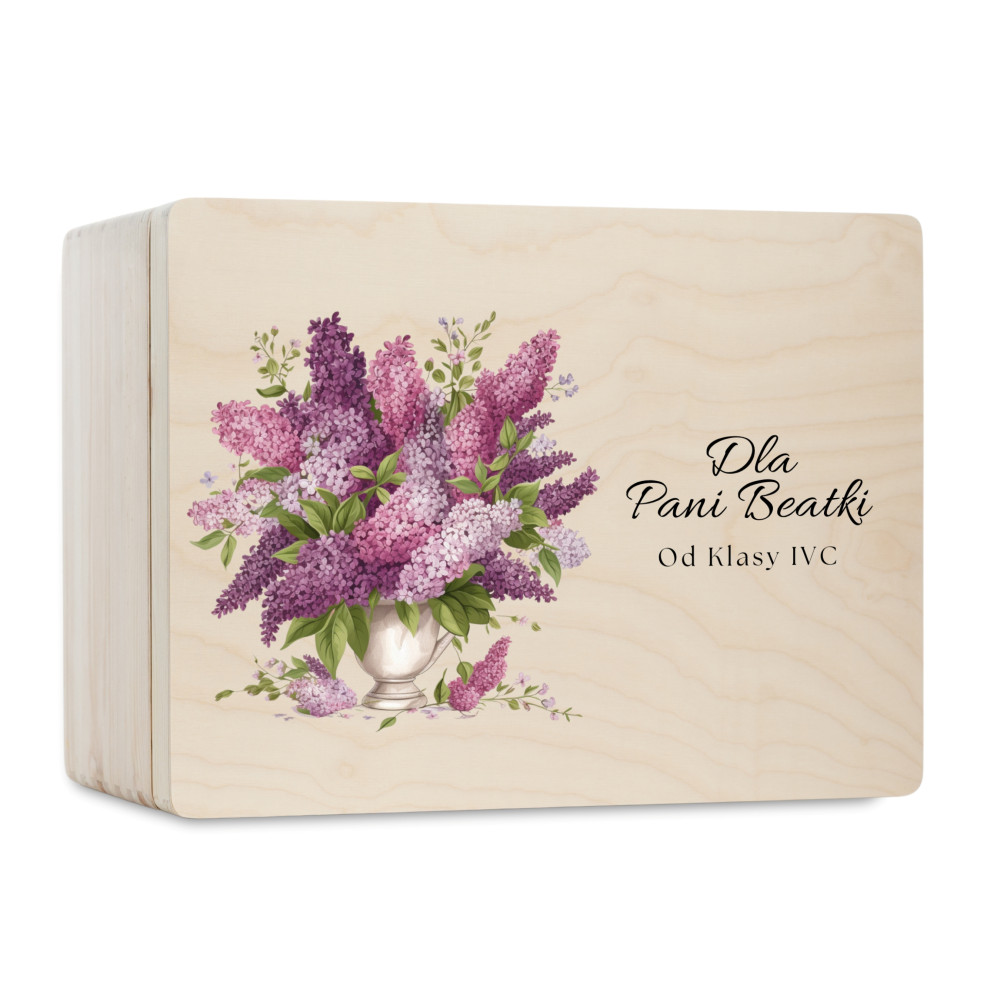 Personalizowane pudełko na Dzień Nauczyciela z nadrukiem UV 30x20x13,5 cm