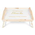 Personalizowana tacka śniadaniowa do łóżka z nadrukiem UV 51x32x24 cm