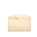 Kuferek drewniany 35x25x18,5 cm z nacięciem na koperty