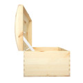Kuferek drewniany 35x25x18,5 cm z nacięciem na koperty