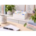 Personalizowane pudełko na Dzień Nauczyciela z nadrukiem UV 30x20x13,5 cm - białe