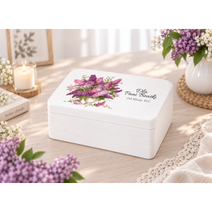 Personalizowane pudełko na Dzień Nauczyciela z nadrukiem UV 30x20x13,5 cm - białe