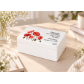 Personalizowane pudełko na Dzień Nauczyciela z nadrukiem UV 30x20x13,5 cm - białe