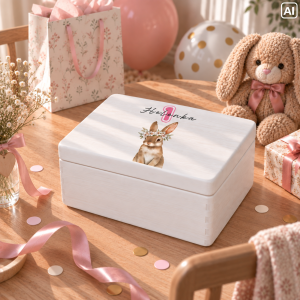 Personalizowana skrzynka dla dziecka na urodziny 30x20x13,5 cm