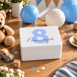 Personalizowana skrzynka dla dziecka na urodziny 30x20x13,5 cm