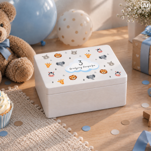 Personalizowana skrzynka dla dziecka na urodziny 30x20x13,5 cm