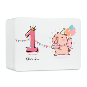 Personalizowana skrzynka dla dziecka na urodziny 40x30x23 cm