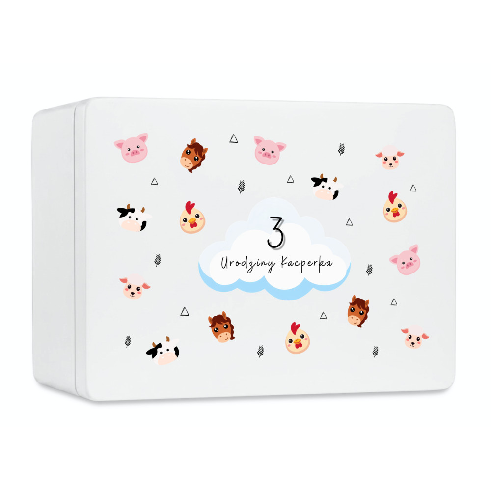 Personalizowana skrzynka dla dziecka na urodziny 40x30x23 cm