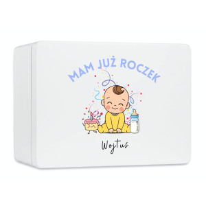 Personalizowana skrzynka dla dziecka na urodziny 40x30x13,5 cm
