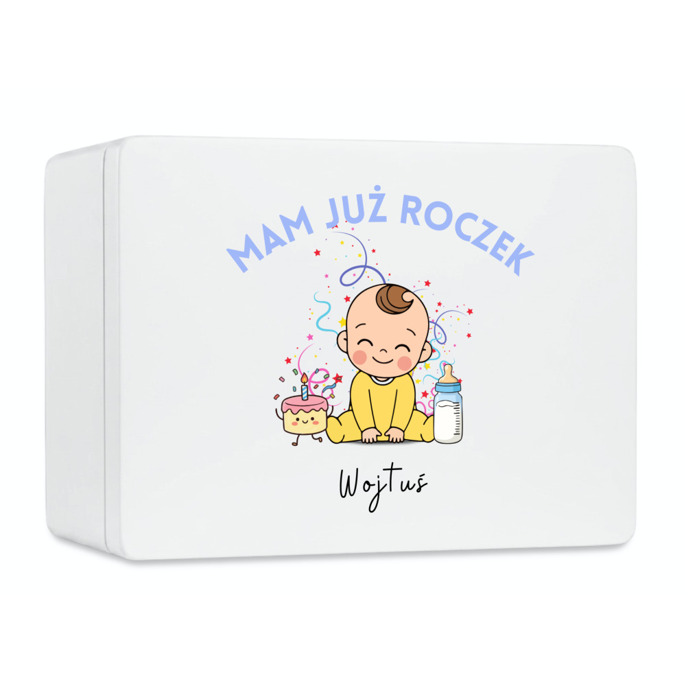 Personalizowana skrzynka dla dziecka na urodziny 40x30x13,5 cm