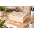 Personalizowane pudełko na Dzień Nauczyciela z nadrukiem UV 40x30x13,5 cm - naturalne