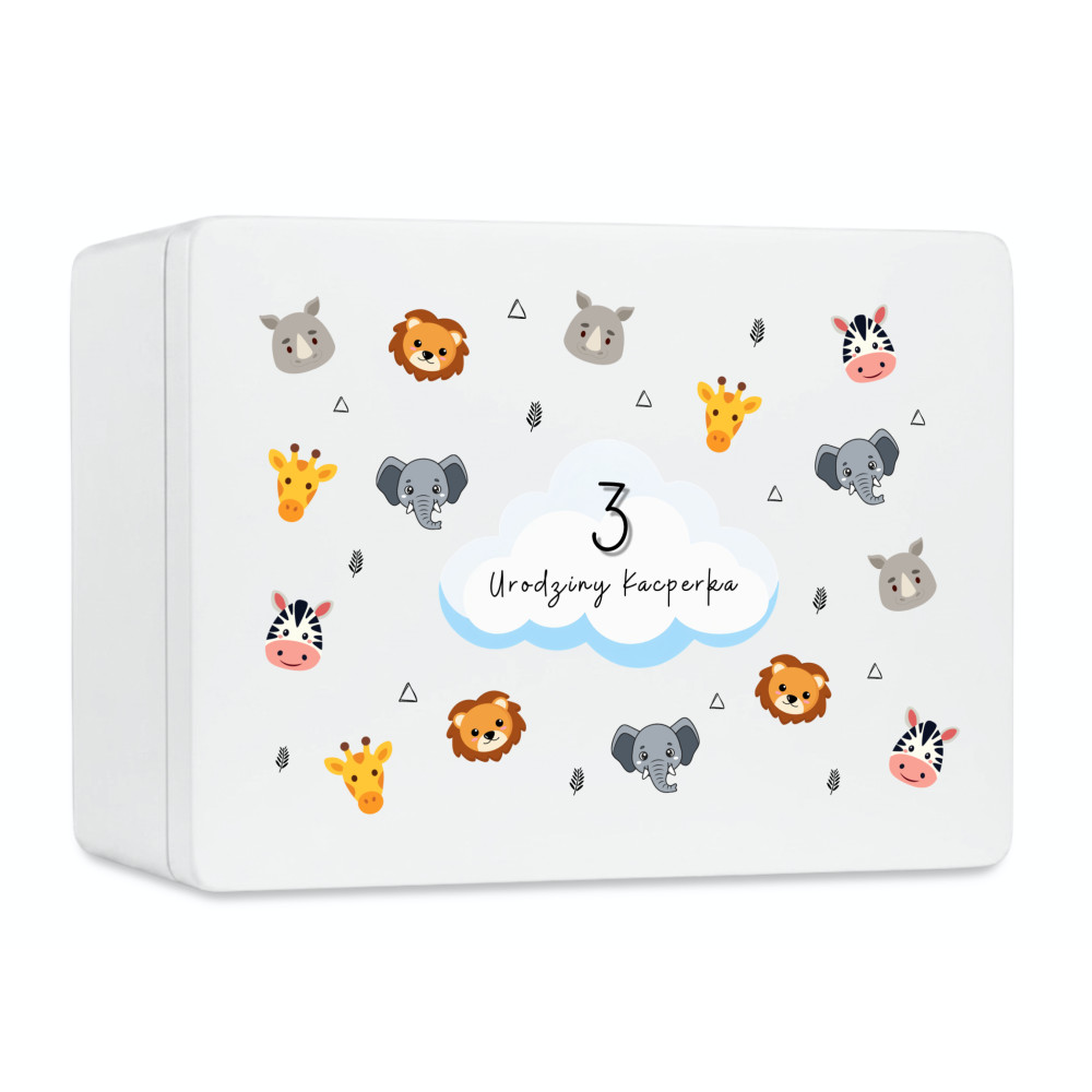Personalizowana skrzynka dla dziecka na urodziny 20x15x10 cm
