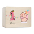 Personalizowana skrzynka dla dziecka na urodziny 20x15x10 cm
