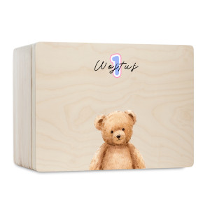Personalizowana skrzynka dla dziecka na urodziny 30x20x13,5 cm