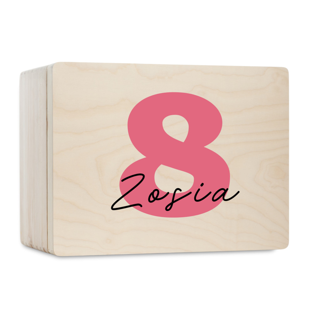 Personalizowana skrzynka dla dziecka na urodziny 30x20x13,5 cm