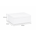 Personalizowane pudełko na Dzień Nauczyciela z nadrukiem UV 40x30x13,5 cm - biała