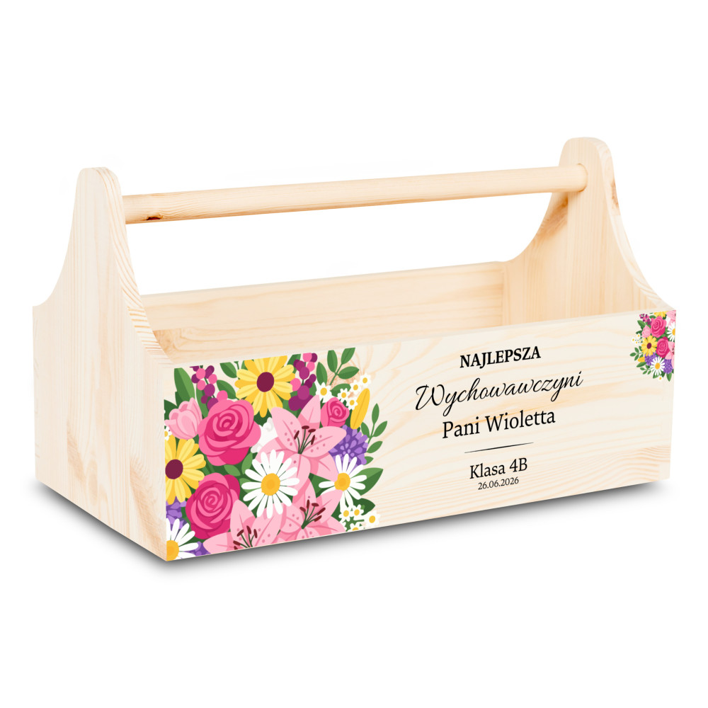 Personalizowana skrzynka na Dzień Nauczyciela z nadrukiem UV