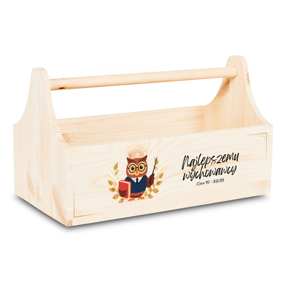 Personalizowana skrzynka na Dzień Nauczyciela z nadrukiem UV