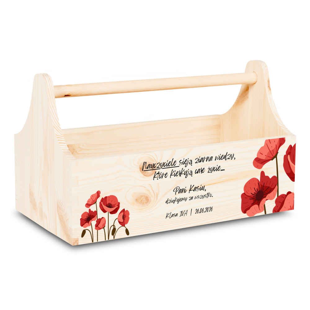 Personalizowana skrzynka na Dzień Nauczyciela z nadrukiem UV