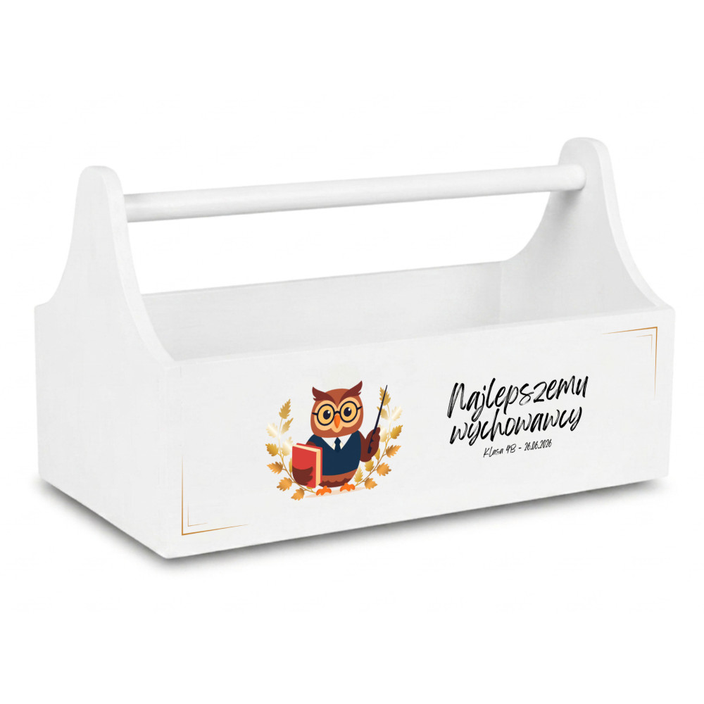 Personalizowana skrzynka na Dzień Nauczyciela z nadrukiem UV