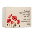 Personalizowane pudełko na Dzień Nauczyciela z nadrukiem UV 40x30x23 cm - naturalny
