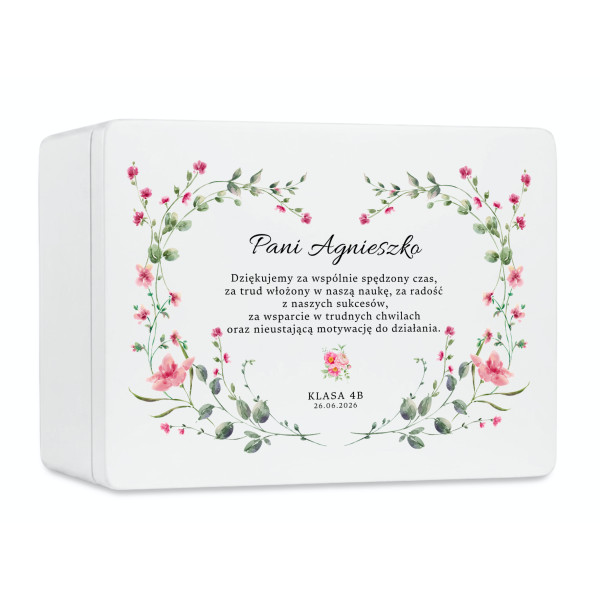 Personalizowane pudełko na Dzień Nauczyciela z nadrukiem UV 40x30x23 cm