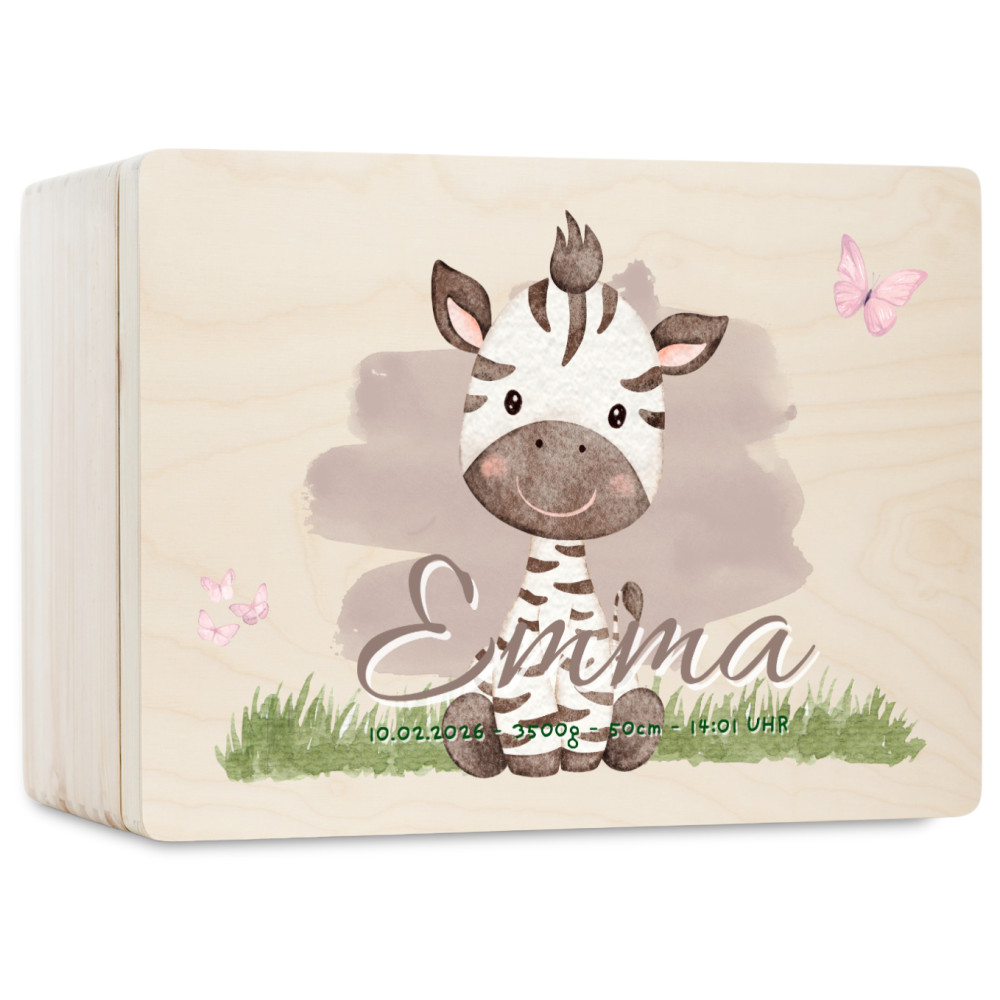 Personalizowane pudełko wspomnień dla dziecka 30x20x13,5 cm bez uchwytów– nadruk UV