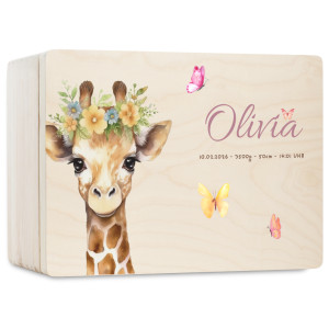 Personalizowane pudełko wspomnień dla dziecka 30x20x13,5 cm bez uchwytów– nadruk UV