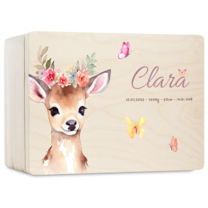 Personalizowane pudełko wspomnień dla dziecka 30x20x13,5 cm bez uchwytów– nadruk UV