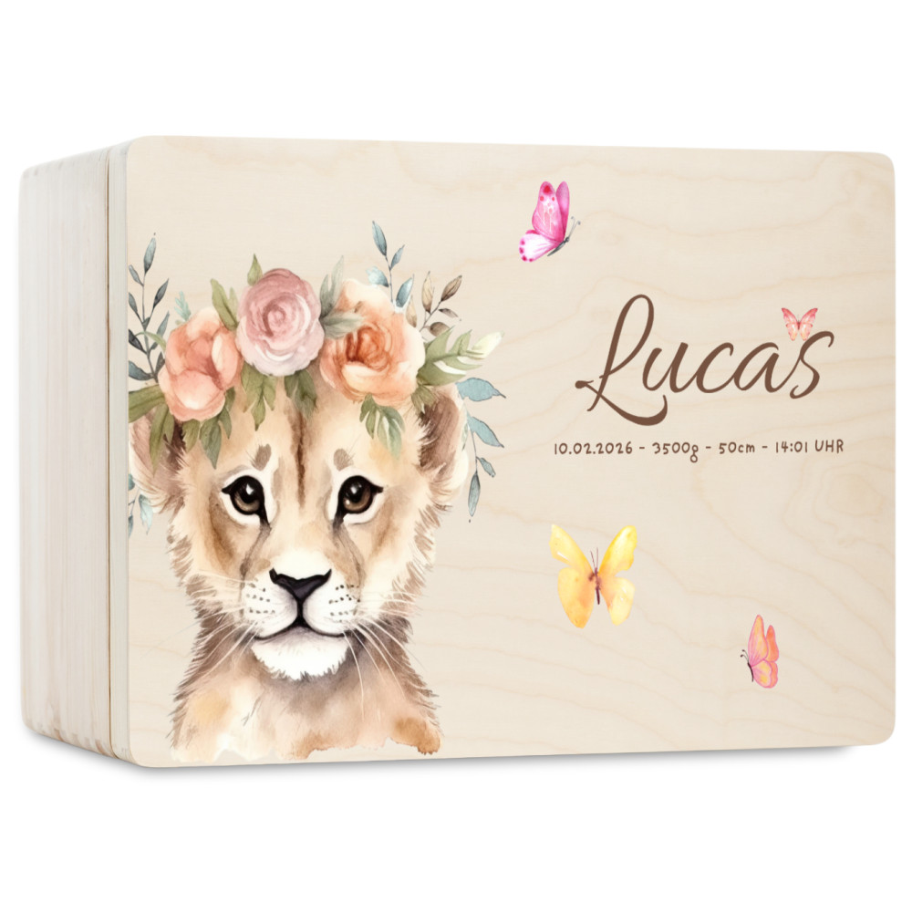 Personalizowane pudełko wspomnień dla dziecka 30x20x13,5 cm bez uchwytów– nadruk UV