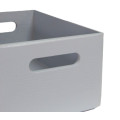 Skrzynka drewniana 40x30x13,5 cm Silver grey