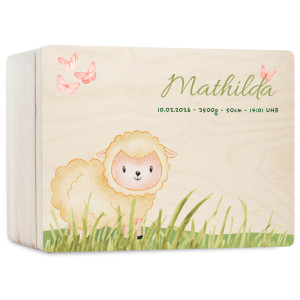 Personalizowane pudełko wspomnień dla dziecka 30x20x13,5 cm bez uchwytów– nadruk UV