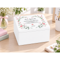 Personalizowane pudełko na Dzień Nauczyciela z nadrukiem UV 40x30x23 cm - biały