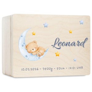 Personalizowane pudełko wspomnień dla dziecka 30x20x13,5 cm bez uchwytów– nadruk UV