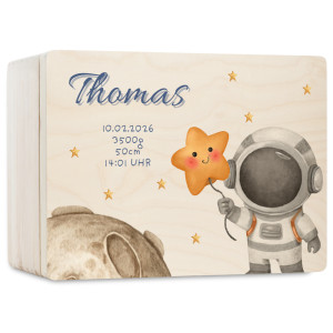 Personalizowane pudełko wspomnień dla dziecka 30x20x13,5 cm bez uchwytów– nadruk UV