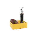 Skrzynka drewniana 40x30x13,5 cm Signal yellow