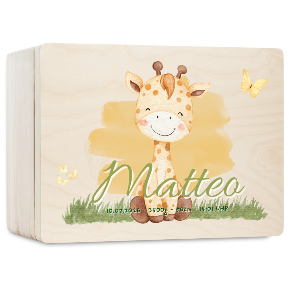 Personalizowane pudełko wspomnień dla dziecka 40x30x13,5 cm – nadruk UV