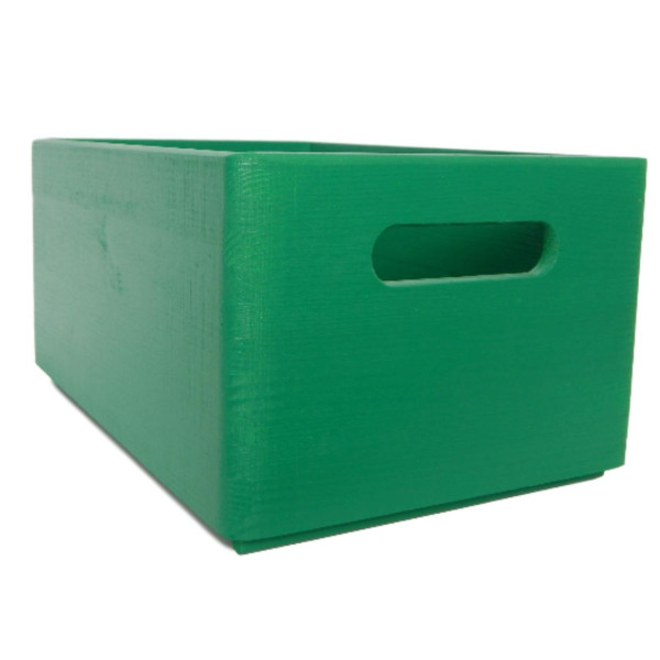 Skrzynka drewniana 30x20x13,5cm Mint green
