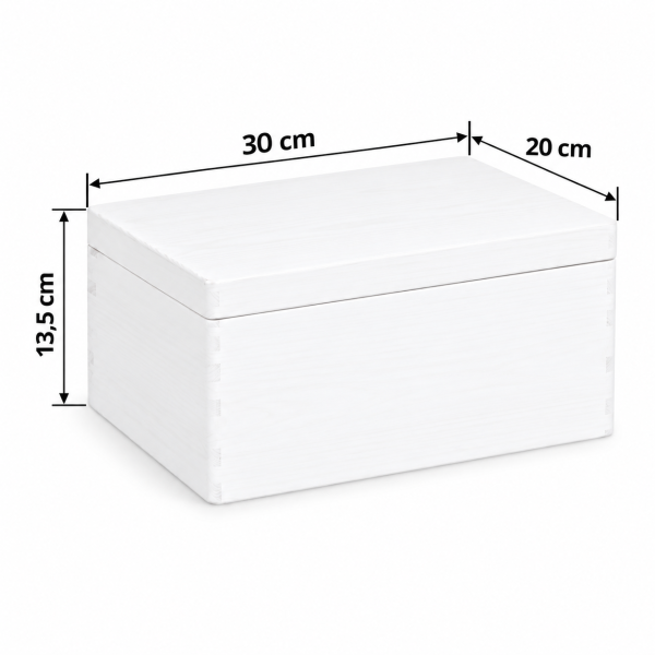Personalizowane pudełko prezentowe na Bierzmowanie 30x20x13,5 cm białe