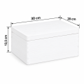 Personalizowane pudełko prezentowe na Bierzmowanie 30x20x13,5 cm białe