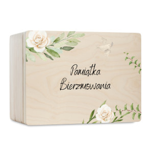 Personalizowane pudełko prezentowe na Bierzmowanie 20x15x10 cm