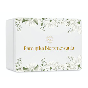 Personalizowane pudełko prezentowe na Bierzmowanie 20x15x10 cm