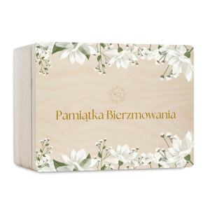 Personalizowane pudełko prezentowe na Bierzmowanie 40x30x13,5 cm