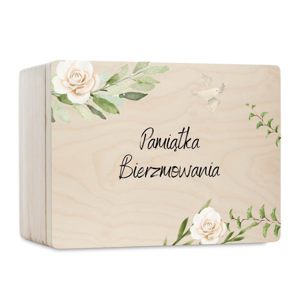 Personalizowane pudełko prezentowe na Bierzmowanie 40x30x23 cm