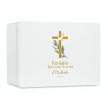 Personalizowane pudełko prezentowe na Bierzmowanie 40x30x23 cm białe