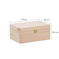 Skrzynka ślubna personalizowana pudełko na koperty imiona data elegancka skrzynia na pamiątki 30x20x13,5