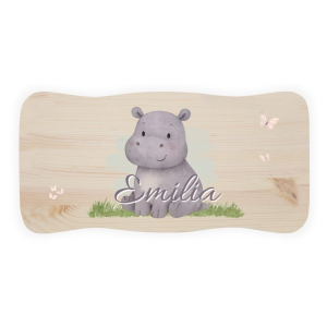 Stołek drewniany dla dziecka z imieniem personalizowany nadruk UV